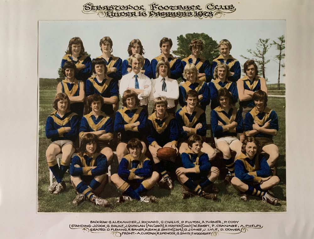 Football Junior 1973 - Premiers Under 16